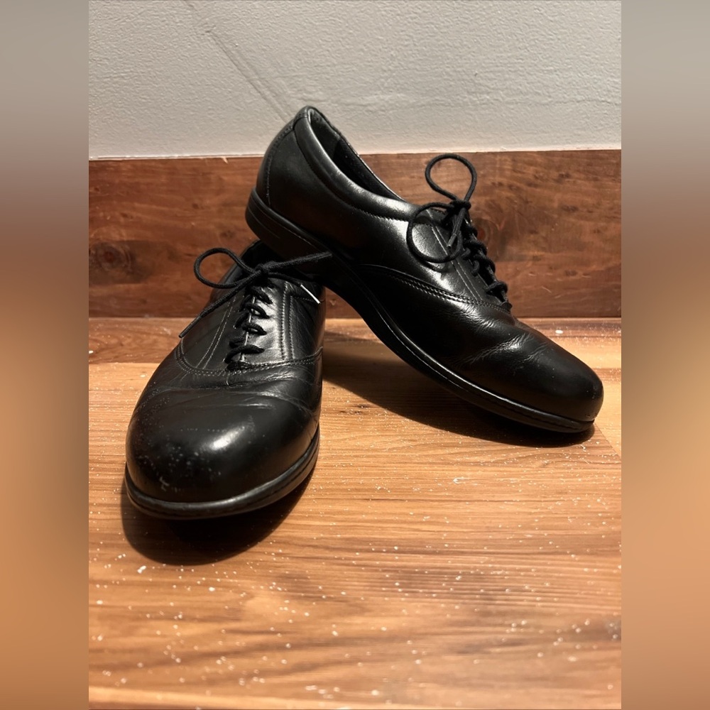 SAS Women’s Black Leather Work Shoes – Comfortable & Professional